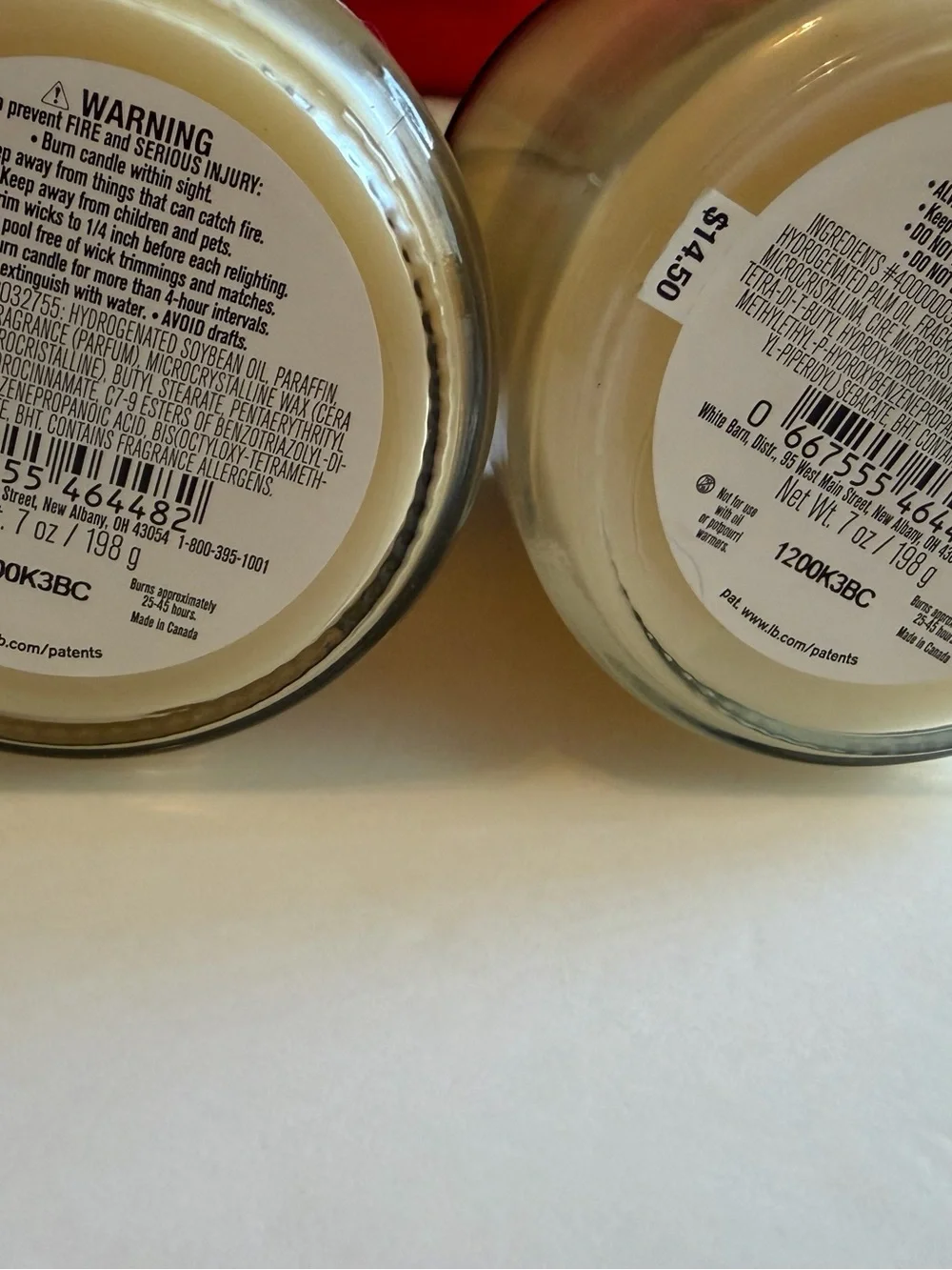 White Barn Tis the Season Single Wick Candle Set of 2 NEW Bath & Body Works